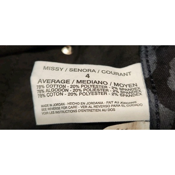 Nine West Vintage America Collection Size 27/4R Matchstick Skinny Patterned, EUC - Picture 5 of 10